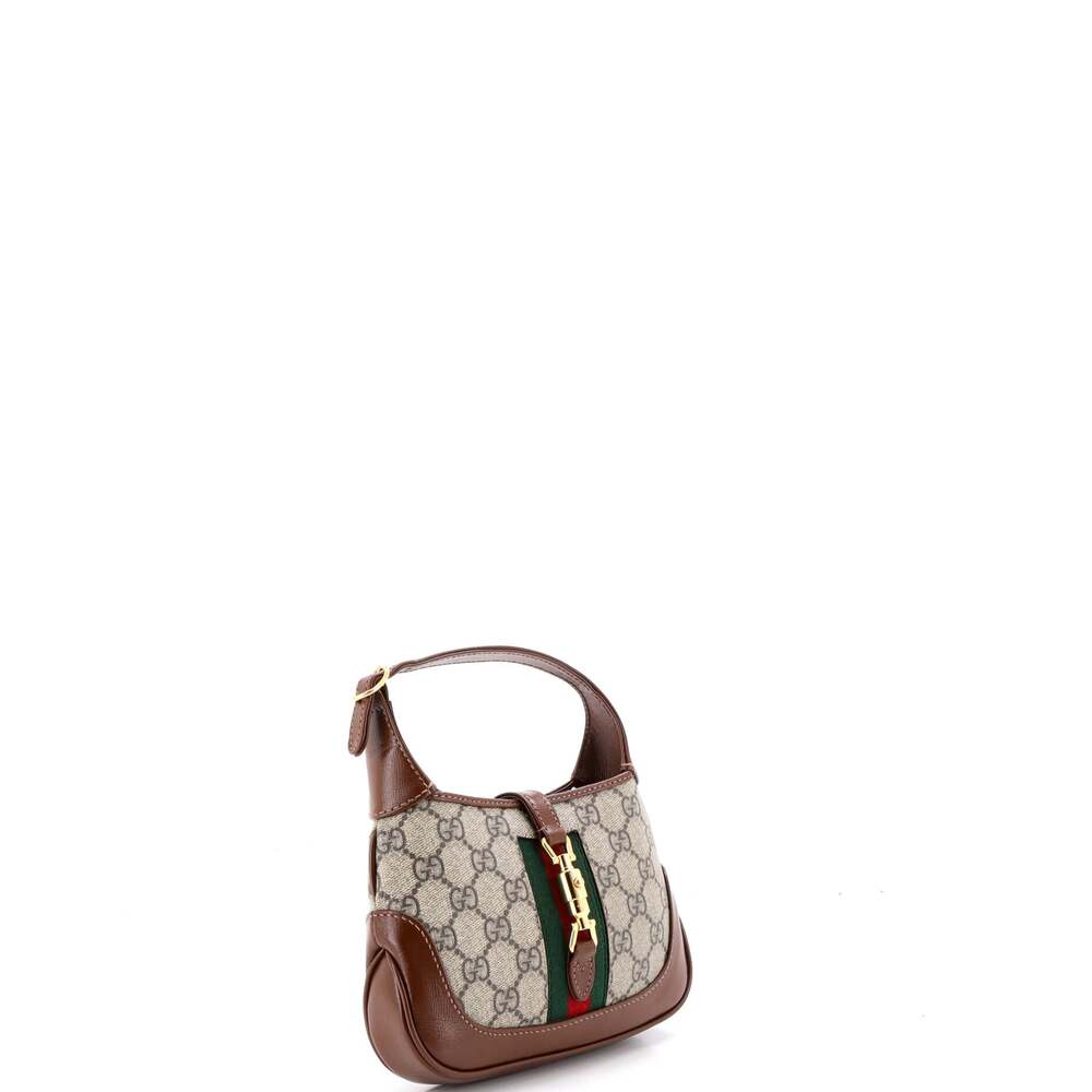 Gucci Jackie Hobo Gg Coated Canvas Mini #249565G13B - Picture 2 of 7